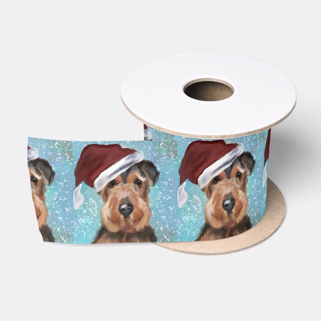 AIREDALE TERRIER SATIN RIBBON (Spool)