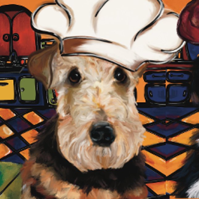Airedale  Terrier     Short Table Runner (Creator Uploaded)