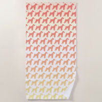 Airedale Terrier Silhouettes Pattern