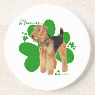 Airedale Terrier St Paddy Coaster