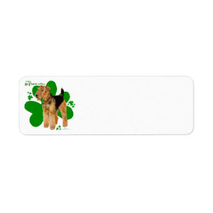 Airedale Terrier St Paddy Return Address Label