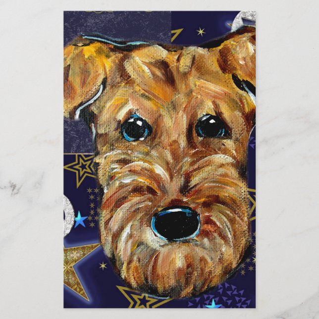AIREDALE TERRIER STATIONERY (Front)