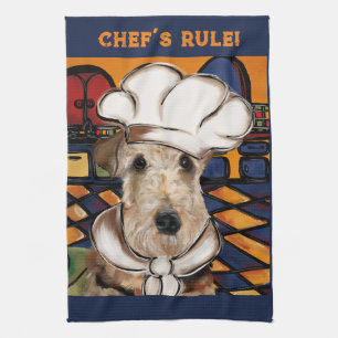 AIREDALE TERRIER TEA TOWEL