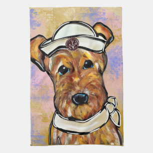 AIREDALE TERRIER TEA TOWEL