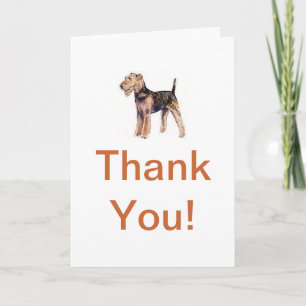 Airedale Terrier Thank You Card