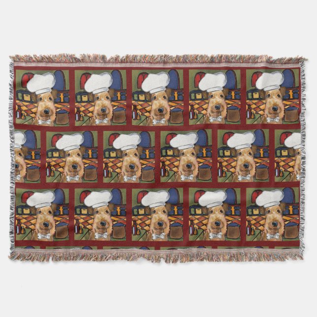 Airedale  Terrier  Throw Blanket (Front)