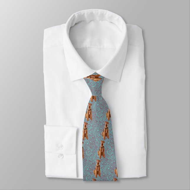 Airedale Terrier Tie (Tied)
