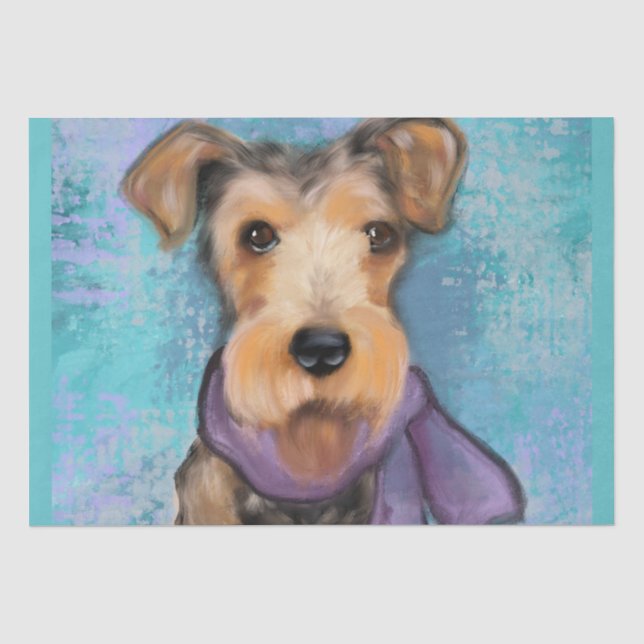Airedale Terrier Tissue Paper (Front)