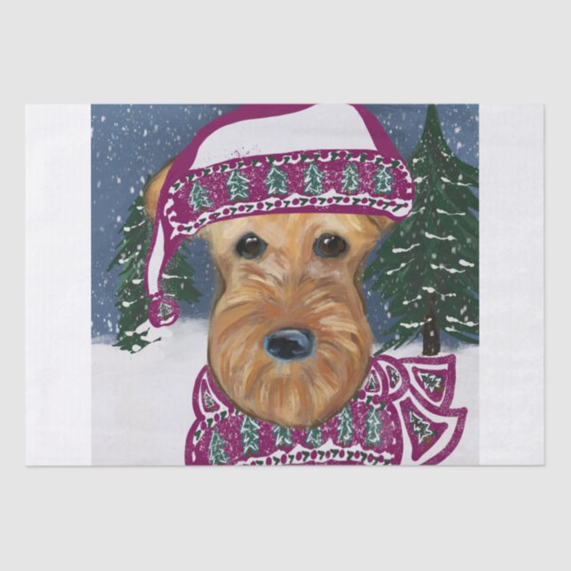 AIREDALE TERRIER      TISSUE PAPER (Front)