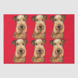 AIREDALE TERRIER TISSUE PAPER