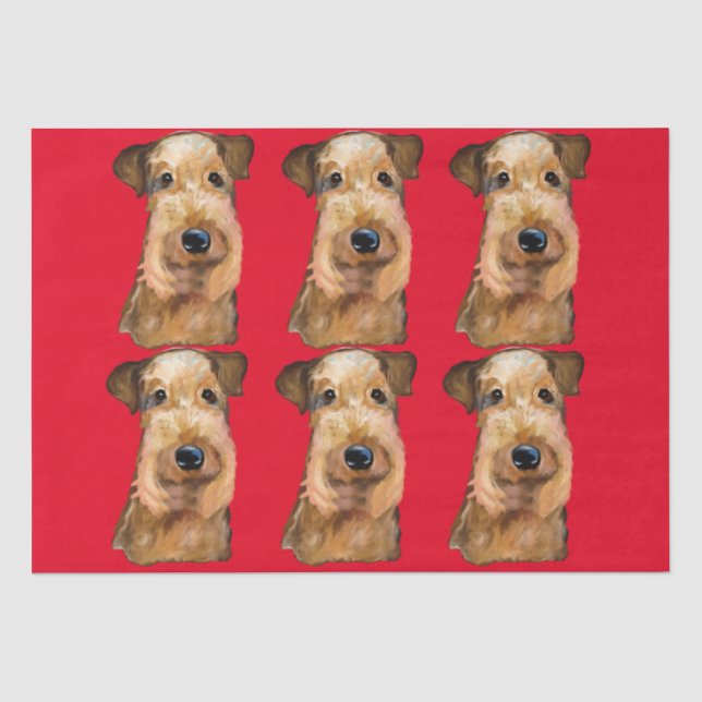 AIREDALE   TERRIER       TISSUE PAPER (Front)