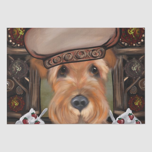 AIREDALE TERRIER TISSUE PAPER (Front)