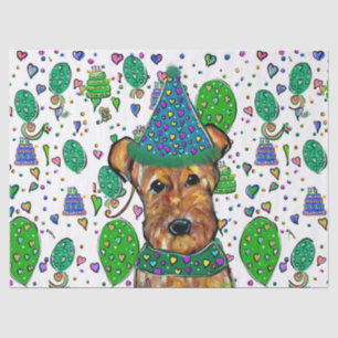 AIREDALE TERRIER TISSUE PAPER