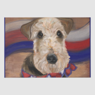 AIREDALE TERRIER TISSUE PAPER