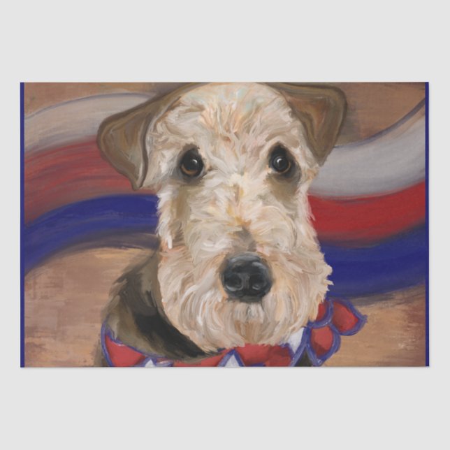  AIREDALE TERRIER        TISSUE PAPER (Front)