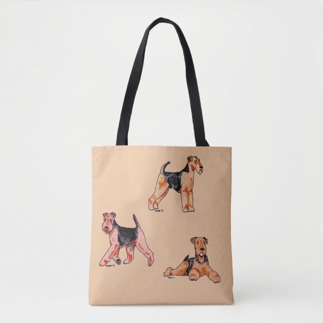 Airedale Terrier Tote Bag (Front)