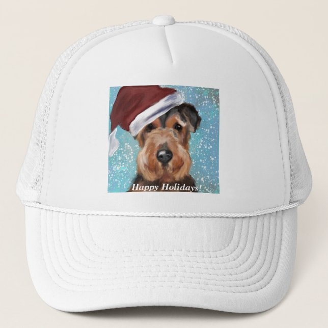 AIREDALE TERRIER TRUCKER HAT (Front)