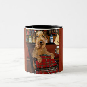 Airedale Terrier     Two-Tone Coffee Mug