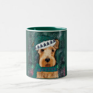 Airedale Terrier  Two-Tone Coffee Mug