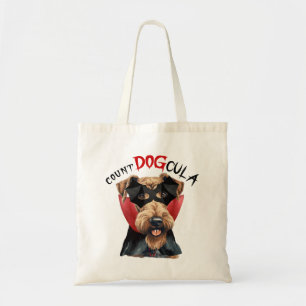 Airedale Terrier Vampire Trick or Treat Halloween Tote Bag