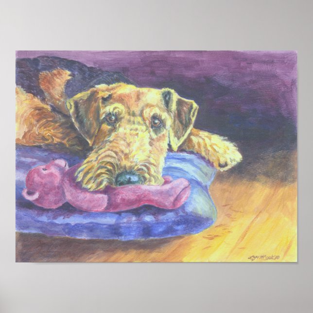 Airedale Terrier Wall Print (Front)