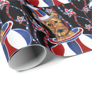 AIREDALE TERRIER WRAPPING PAPER