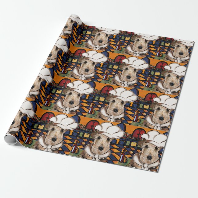 Airedale  Terrier  Wrapping Paper (Unrolled)