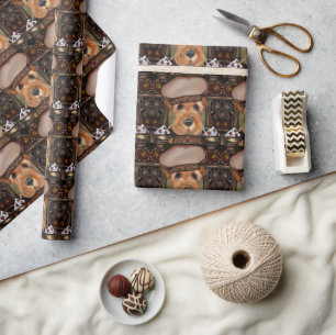 AIREDALE TERRIER WRAPPING PAPER