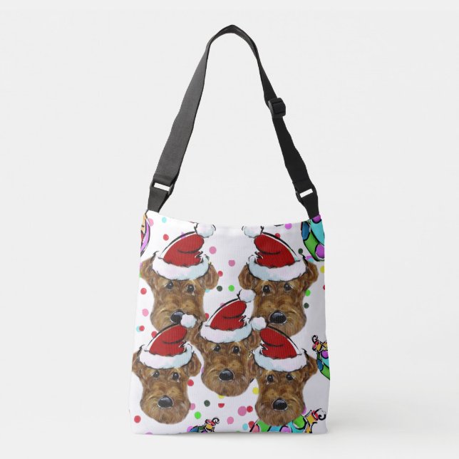 Airedale Terriers Crossbody Bag (Front)