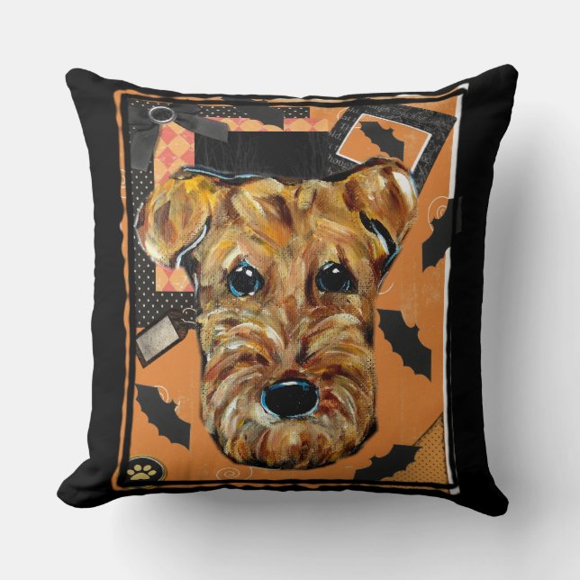 AIREDALE TERRIERS CUSHION (Front)