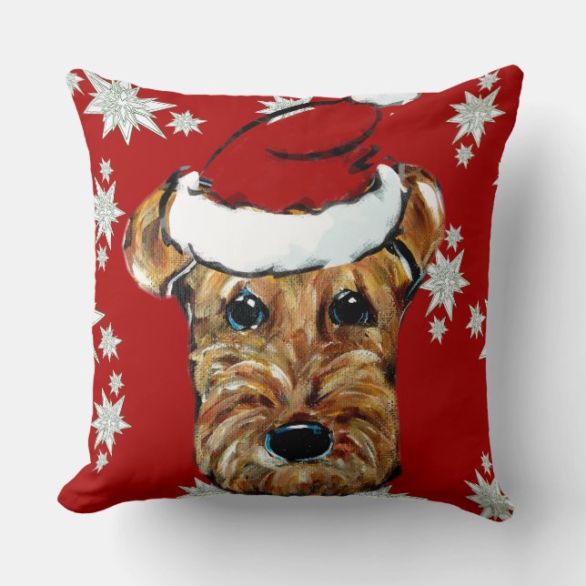 AIREDALE TERRIERS CUSHION (Front)