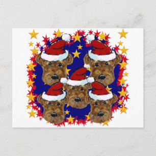 AIREDALE TERRIERS POSTCARD