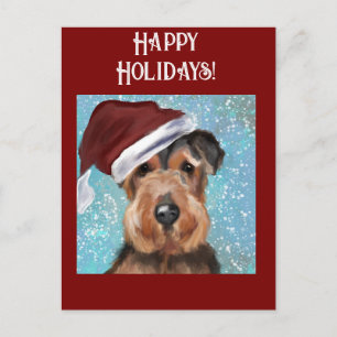 AIREDALE TERRIERS POSTCARD