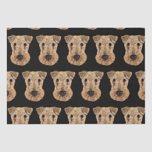 AIREDALE TERRIERS   TISSUE PAPER (Front)