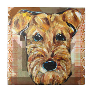 AIREDALE THANKSGIVING CERAMIC TILE