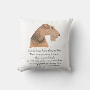 Airedale, Welsh, Lakeland Terrier Keepsake Cushion