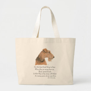 Airedale, Welsh, Lakeland Terrier Keepsake Large Tote Bag