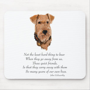 Airedale, Welsh, Lakeland Terrier Keepsake Mouse Pad