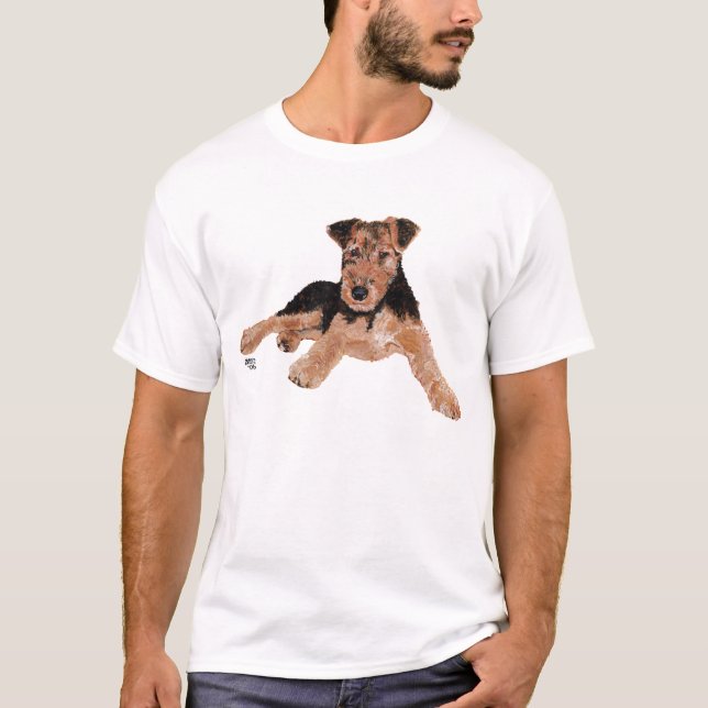 Airedale / Welsh Terrier Puppy T-Shirt (Front)