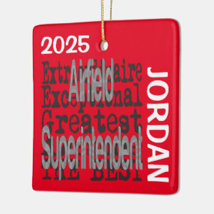 Airfield Superintendent Extraordinaire CUSTOM Ceramic Ornament