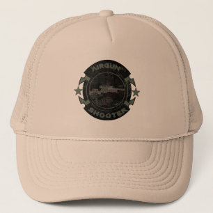 Airgun shooter sticker keychain trucker hat