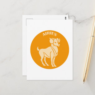 Airies, Zodiac Sign, Horoscope, Astrology Postcard