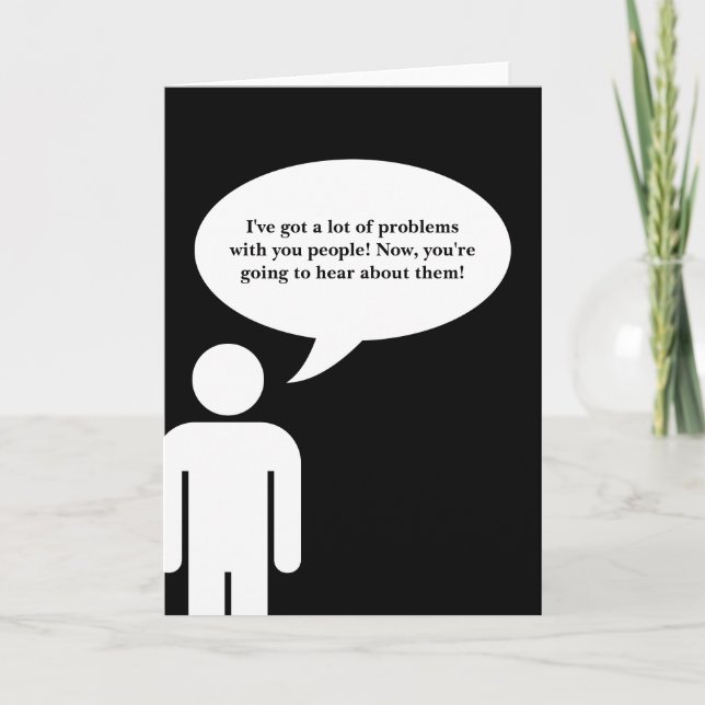 airing of grievances HAPPY FESTIVUS Holiday Card (Front)