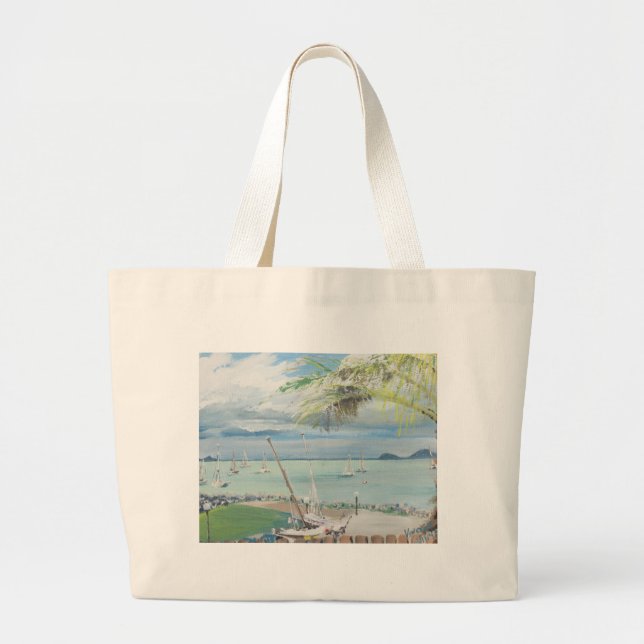 Airlie Beach Australia. 1998 Large Tote Bag (Front)