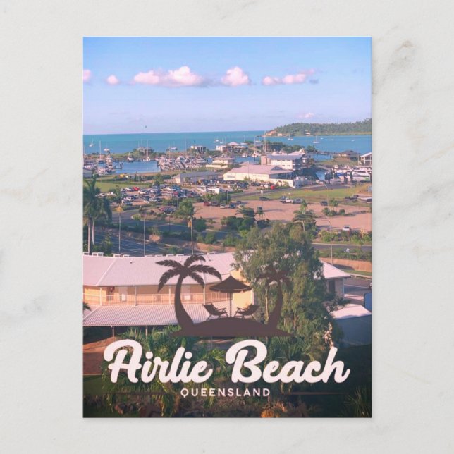 Airlie Beach Vintage Effect Postcard (Front)