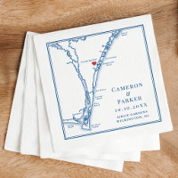 Airlie Gardens Wedding Navy Wilmington NC Map