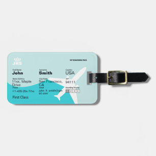Airline Boarding Pass Luggage Tag