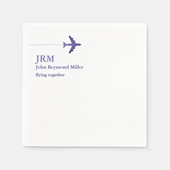 Airline Pilot Aero Napkin (Front)