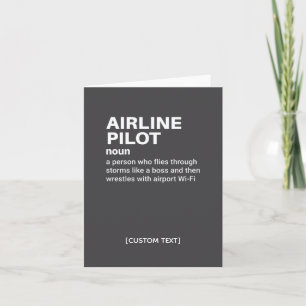 Airline Pilot Joke Card – Funny Definition