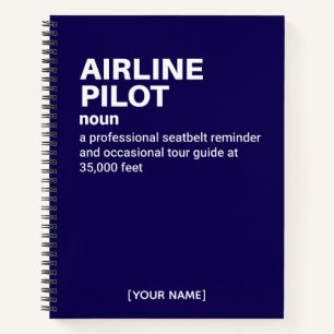 Airline Pilot Journal – Funny Definition Gift